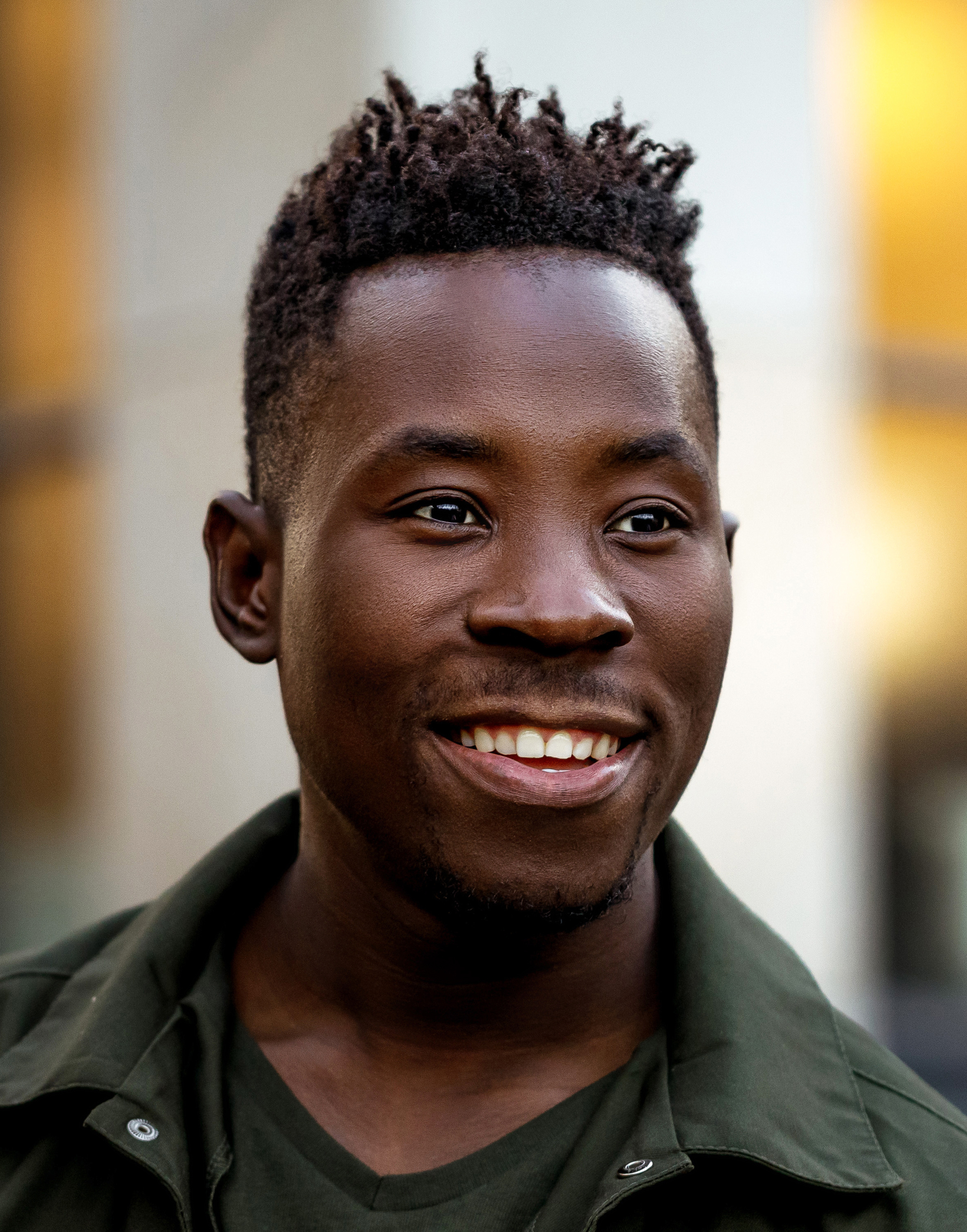 Portrait of Smiling African American Man Smiling